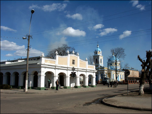 Prużana. Hale targowe 