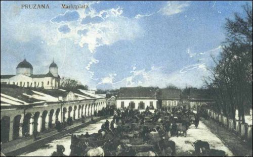 Prużana. Hale targowe 