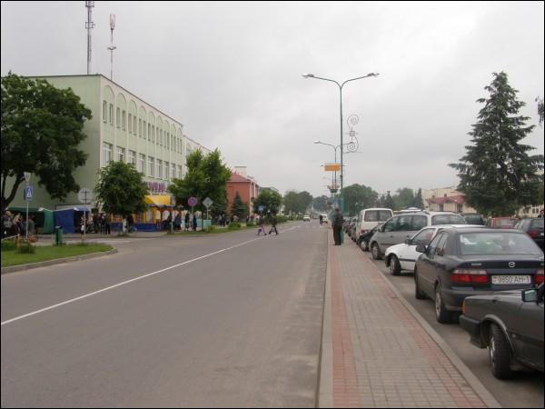 Pružany. Town streets