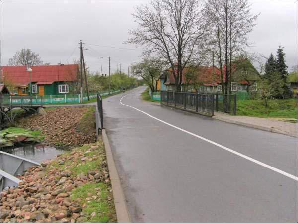 Pružany. Town streets