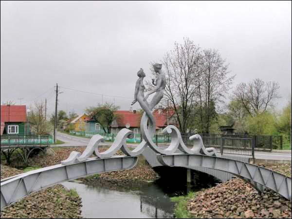 Pružany. Town streets