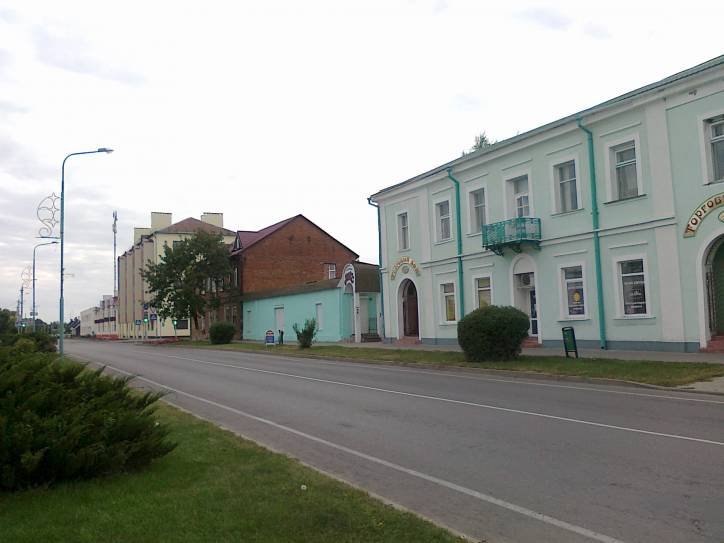 Pružany. Town streets