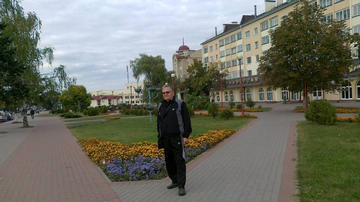 Pružany. Town streets