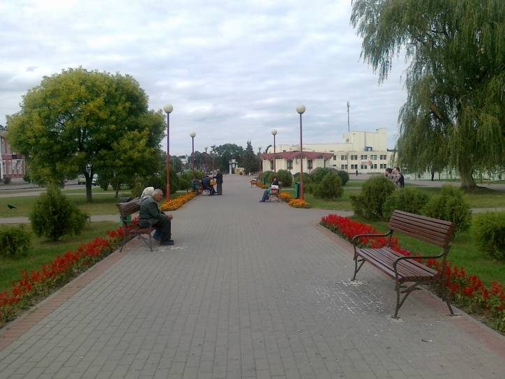 Pružany. Town streets