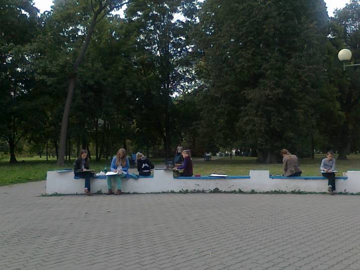 Pružany. Town streets