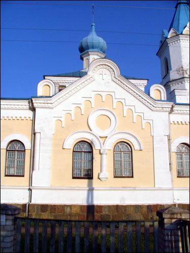  - Cerkiew Zaśnięcia NMP. Fasada boczna, fragment