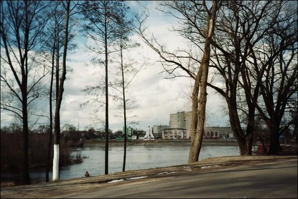 Dobruš. Town streets 