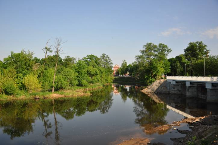 Dobruš. Town streets 
