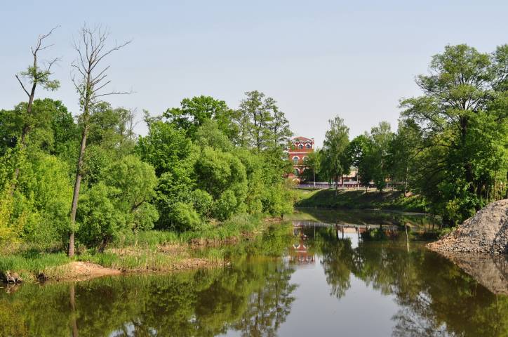 Dobruš. Town streets 