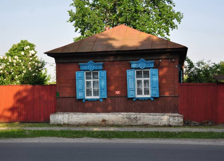 Dobruš. Town streets 