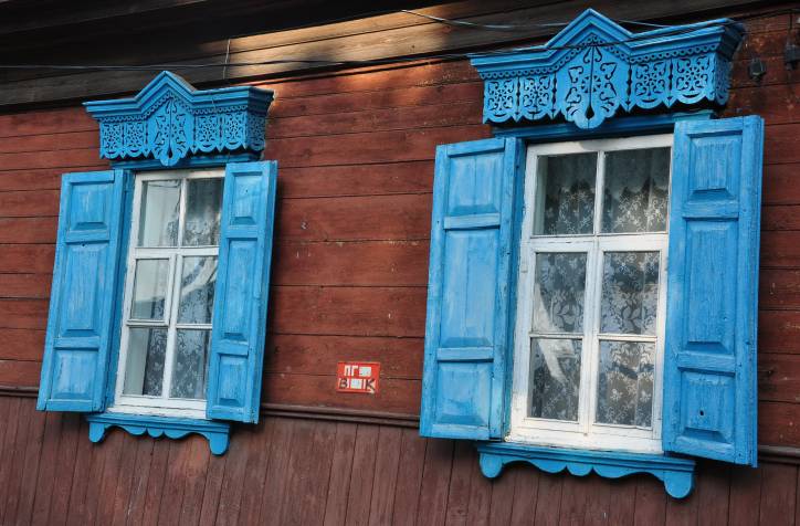 Dobruš. Town streets 