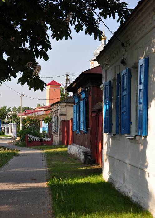 Dobruš. Town streets 