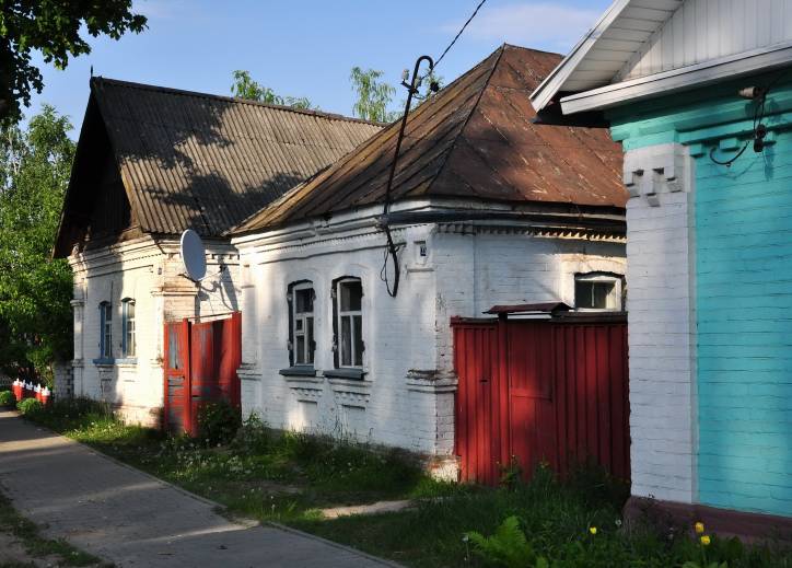 Dobruš. Town streets 