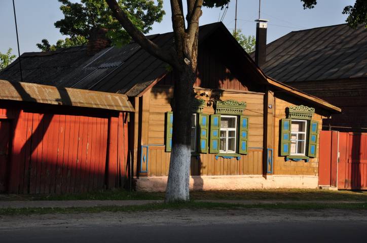 Dobruš. Town streets 