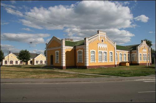 Dobruš. Town streets 