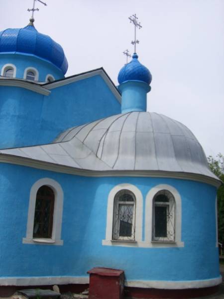 Апсіда Казанскае царквы Калінкавічы. Вуліцы гораду