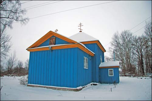 Cerkiew Św. Mikołaja Cudotwórcy . Część ołtarzowa (wschodnia), 12 2008  - Cerkiew Św. Mikołaja Cudotwórcy. Część ołtarzowa (wschodnia), 12 2008