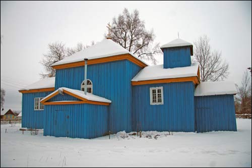 Cerkiew Św. Mikołaja Cudotwórcy . Fasada północna, 12 2008  - Cerkiew Św. Mikołaja Cudotwórcy. Fasada północna, 12 2008