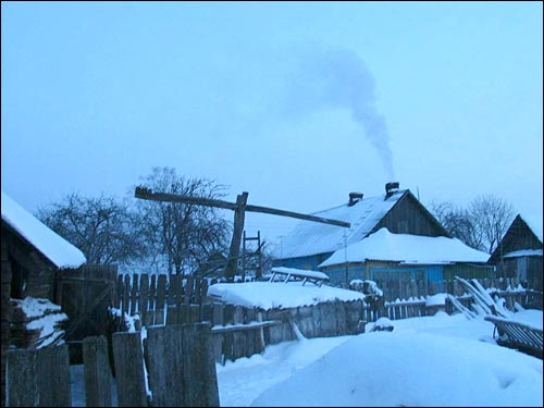 У вёсцы  Харомцах. Раніца  - У вёсцы . Раніца