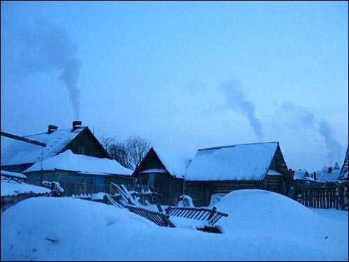 У вёсцы  Харомцах. Раніца  - У вёсцы . Раніца
