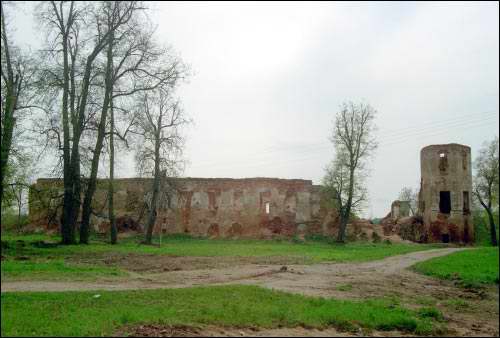  -  Замок Сапегов, руины. Северно-восточный фасад