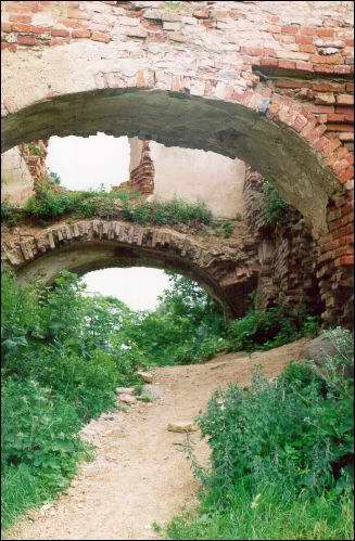  -  Замок Сапегов, руины. Фрагмент, 07.2003