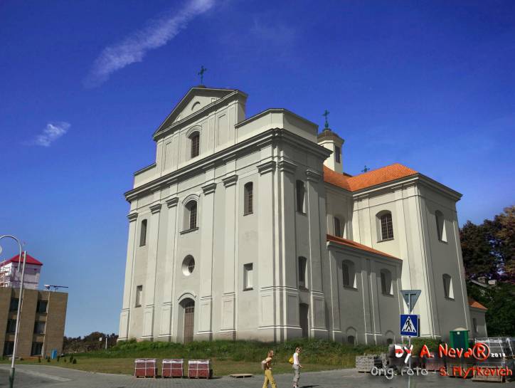 Bierastavica Vialikaja. Catholic church of the Visitation of the Blessed Virgin Mary