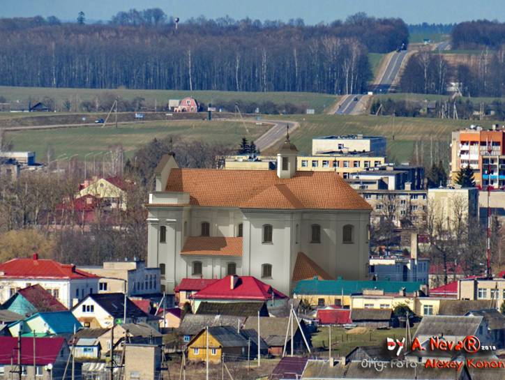 Bierastavica Vialikaja. Catholic church of the Visitation of the Blessed Virgin Mary