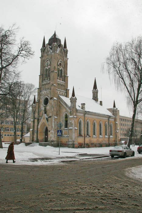  -  Kościół ewangelicki. Kościół ewangelicki w Grodnie, widok ogólny