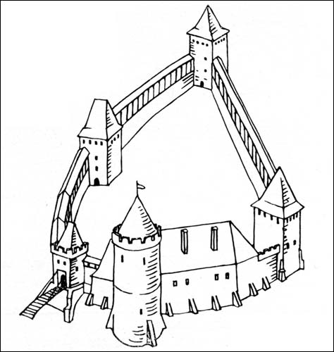 -  Стары замак. Гарадзенскі замак ў XVI-XVIII ст. Рэканструкцыя