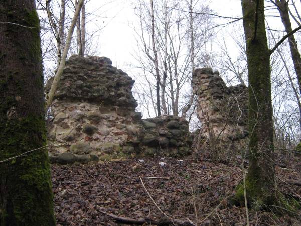 Gieraniony.  Zamek, ruiny