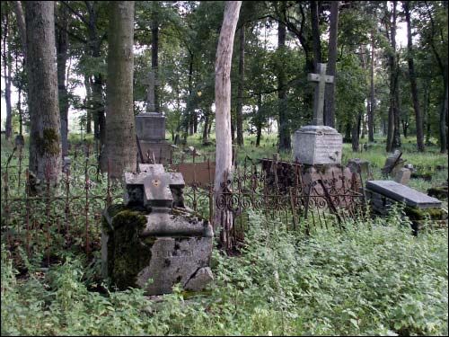  - Cmentarz stary katolicki. Fragment cmentarza