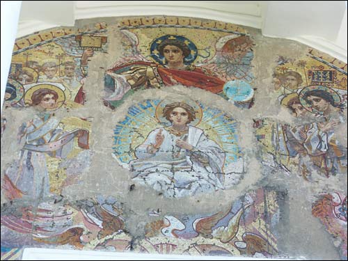  - Orthodox church of the Protection of the Holy Virgin. Tessellated panel