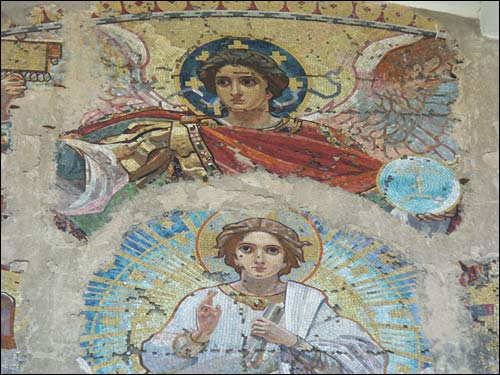  - Orthodox church of the Protection of the Holy Virgin. Tessellated panel. Fragment