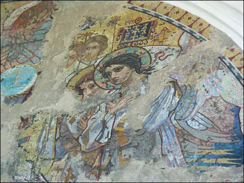  - Orthodox church of the Protection of the Holy Virgin. Tessellated panel. Fragment