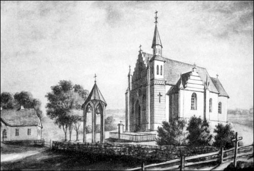 Ražanka. Catholic church of St. Peter and St. Paul