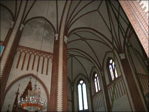 Interior. Fragment Šyłavičy. Catholic church of the Holy Trinity