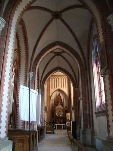 Interior. Fragment Šyłavičy. Catholic church of the Holy Trinity