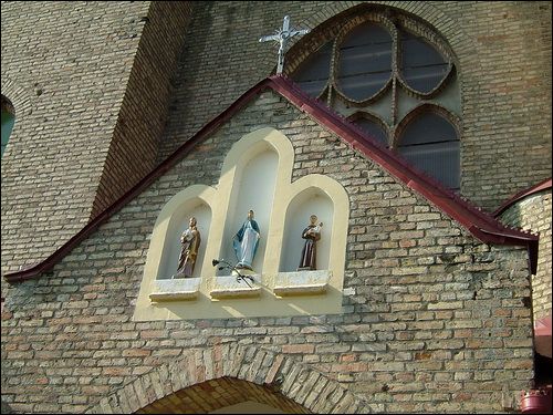  - Касцёл Святой Тройцы. Галоўны фасад. Фрагмент