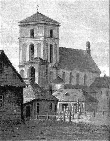  - Catholic church of St. Nicholas. Church, drawing XIX century