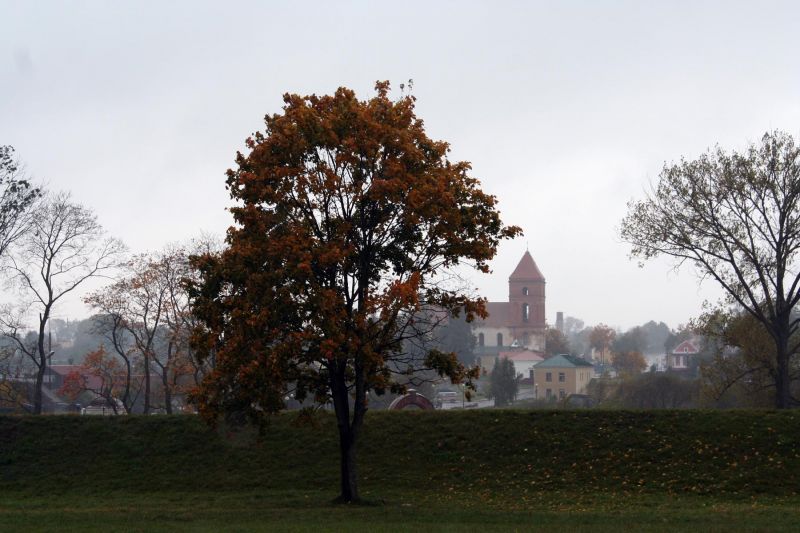  - Краявіды . Погляд з замка на мястэчка