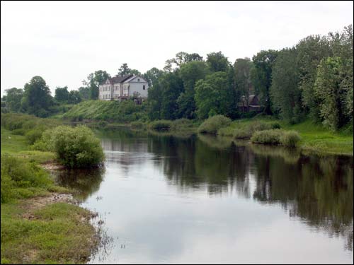 Любча |  Пейзажи . Нёман і замак Радзівілаў