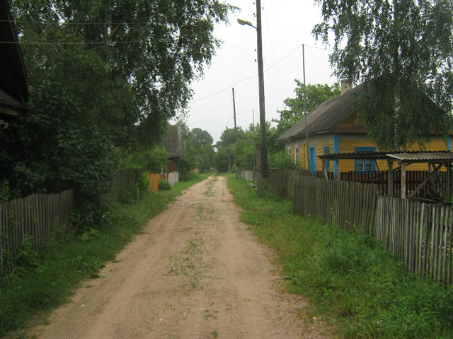 Tumašaŭcy. In the village 