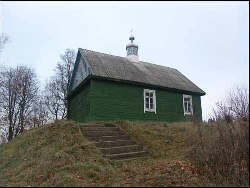 Worobjewicze Małe. Cerkiew cmentarna