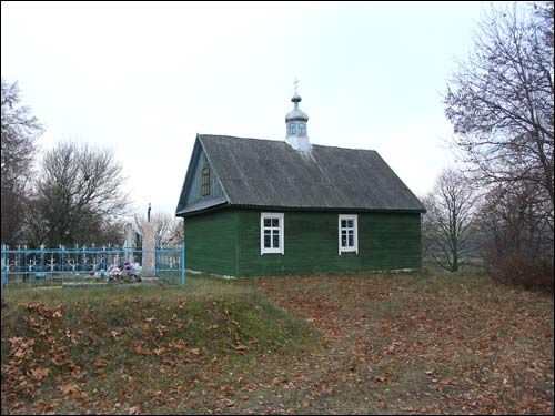 Worobjewicze Małe. Cerkiew cmentarna