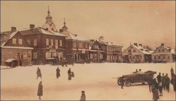  - Miasto na starych pocztówkach . Rynek