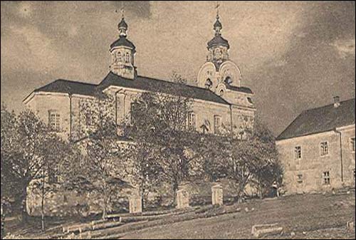  - Горад на старых паштоўках . Мікалаеўская царква (былы касьцёл францысканаў). Здымак Яна Булгака, 1920 г.