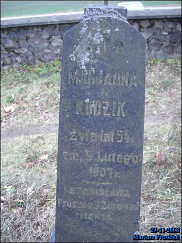  - cemetery Old Catholic. 