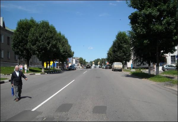 Kryčaŭ. Town streets