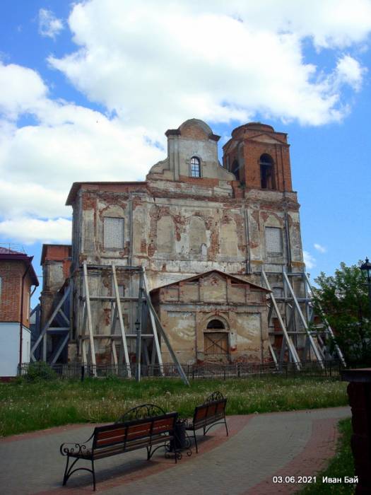 Mścisłaŭ. Catholic church of St. Michael the Archangel and the Monastery of Jesuits